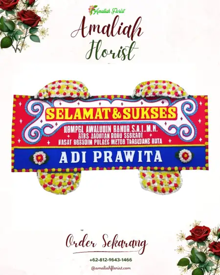 Papan Bunga Ucapan Selamat Wakate